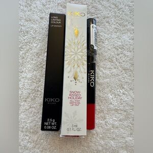 Bundle of 3 Kiko Milano lip marker, lip tint and lip crayon.